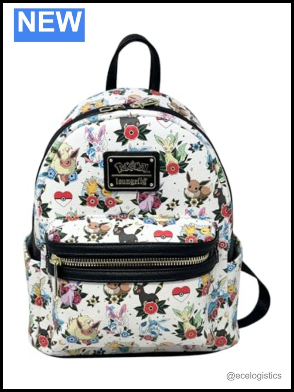 Loungefly Pokemon Eeveelutions Tattoos Print Women's Shoulder Bag Handbag Purse